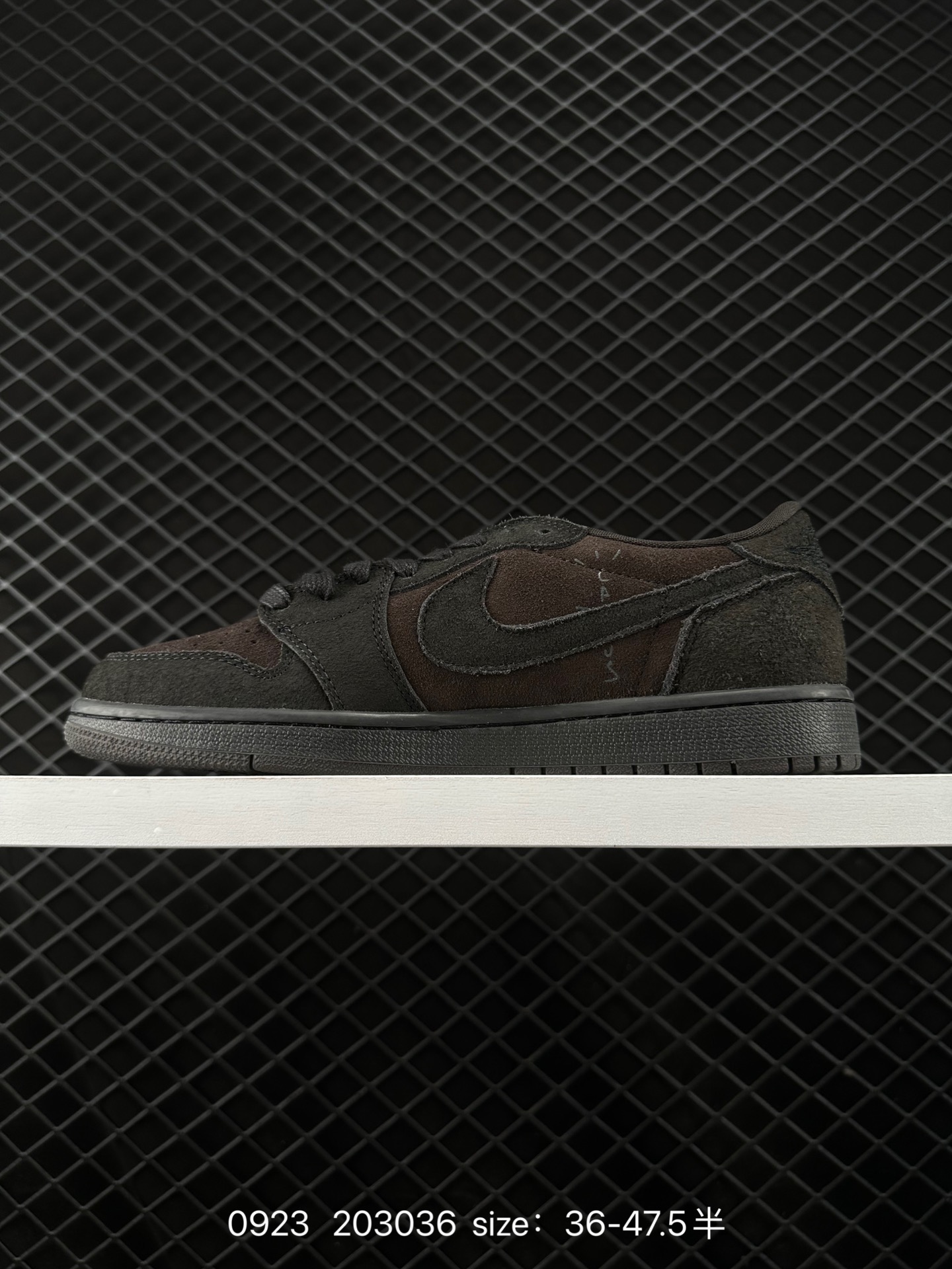 fragment design x Travis Scott x Nike Air Jordan 1 Low OG SP”Black/Green Toe“